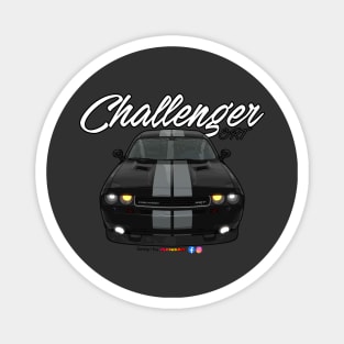 Challenger SRT8 Black white stripe by pjesusart Magnet